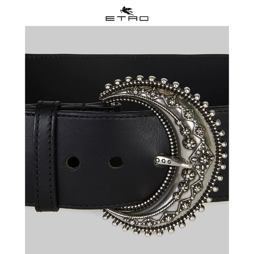 Летний черный кожаный ретро ремень, 2020