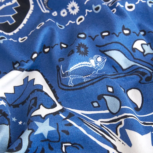 Летний синий шарф, футболка, 2020