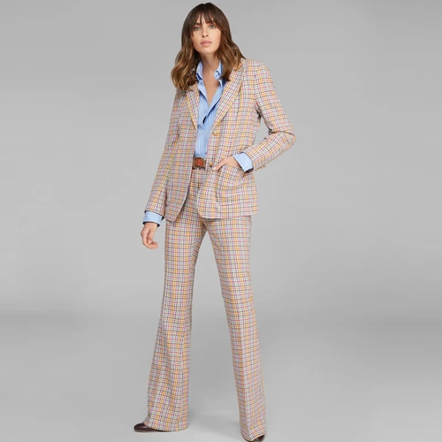 [Hui] etro ai chuo/2020 весна и лето Новый/женский шотландский пиджак