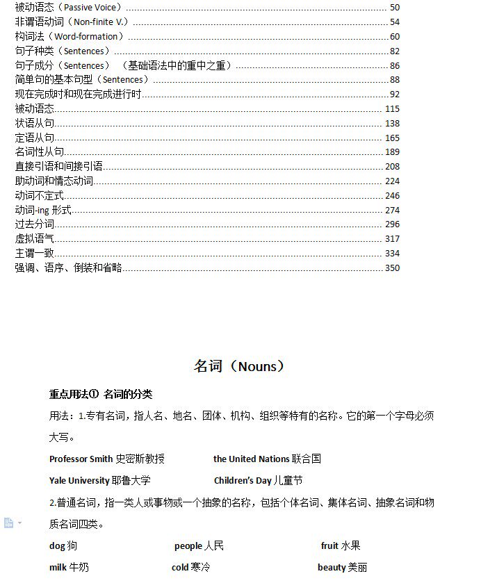 高中高考英语语法电子版复习讲义练习题专项训练试卷题word电子版