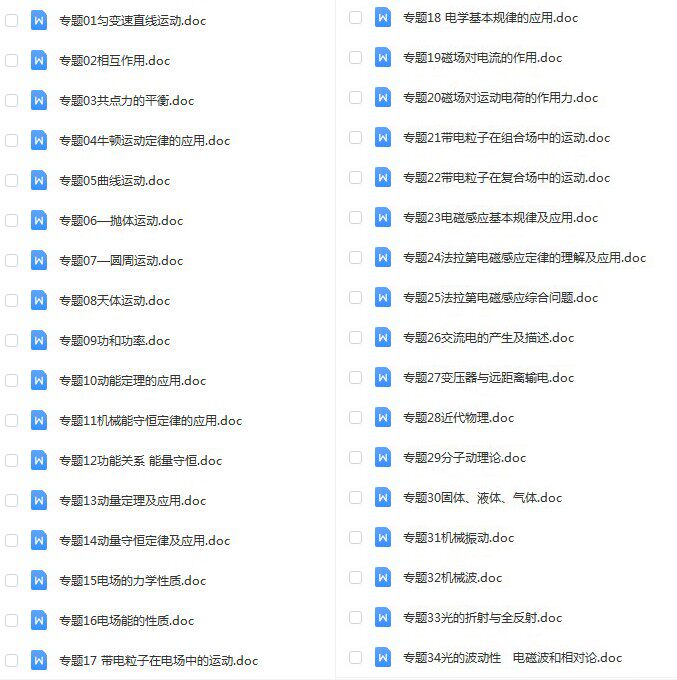 高中物理专项练习高考物理热点专题热点题型专练习讲解电子版