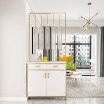 Entry porch cabinet living room partition cabinet Changhong glass light luxury wind door shoe cabinet screen integrated home hall cabinet