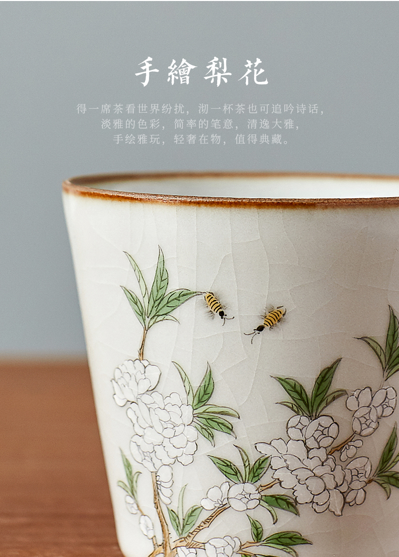 Shot incarnate your up hand - made straight jingdezhen ceramic cups kung fu tea set open piece of sample tea cup masters cup single CPU