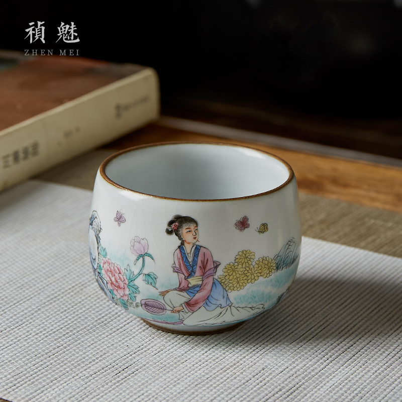 Shot incarnate the your hand some treasure chai up with jingdezhen ceramic cups kung fu tea master sample tea cup cup single CPU