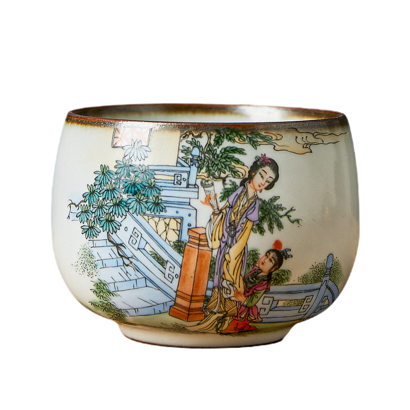Shot incarnate your up hand - made of red chamber kung fu master of jingdezhen ceramic tea set cups of individual single CPU open for