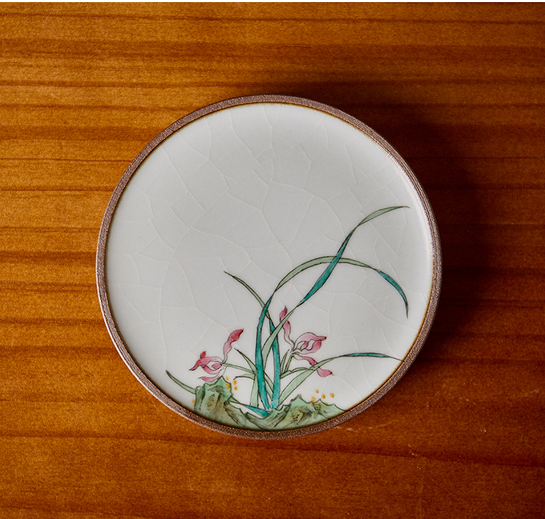 Shot incarnate your up hand - made by patterns cover kung fu tea tea saucer jingdezhen ceramics fittings cup mat