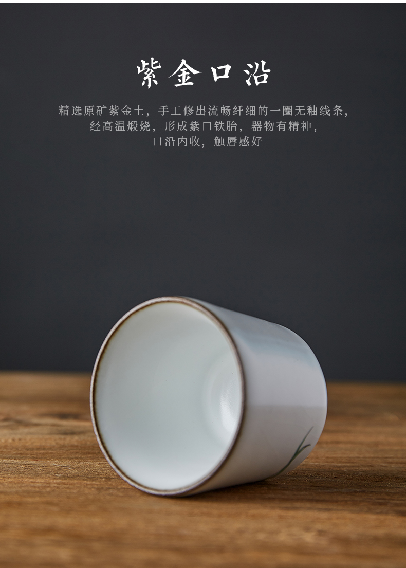 Shot incarnate the sniff your up hand - made teacup jingdezhen ceramic kung fu tea set open piece of sample tea cup masters cup single CPU