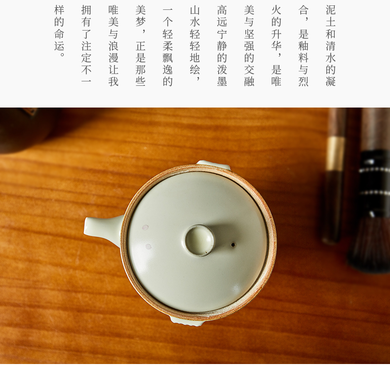 Shot incarnate your up hand - made hydrangea hand grasp kung fu tea pot of jingdezhen ceramics household crack glass teapot