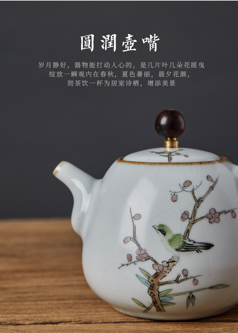 Shot incarnate your up hand - made open piece of jingdezhen ceramic teapot kung fu tea set for its ehrs household filter teapot single pot