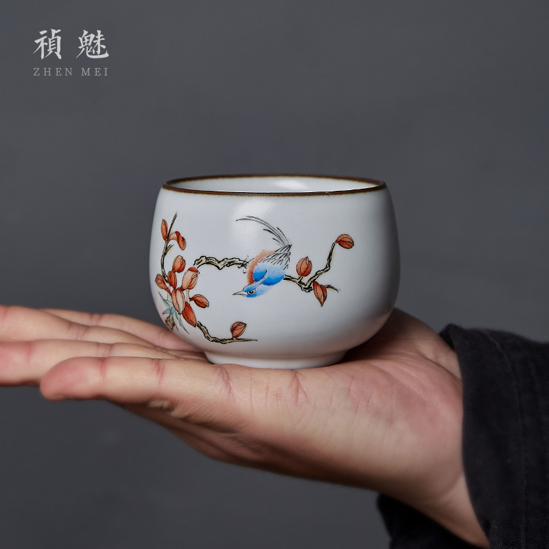 Shot incarnate all hand your up and meditation of jingdezhen ceramic kung fu tea set sample tea cup master cup single CPU