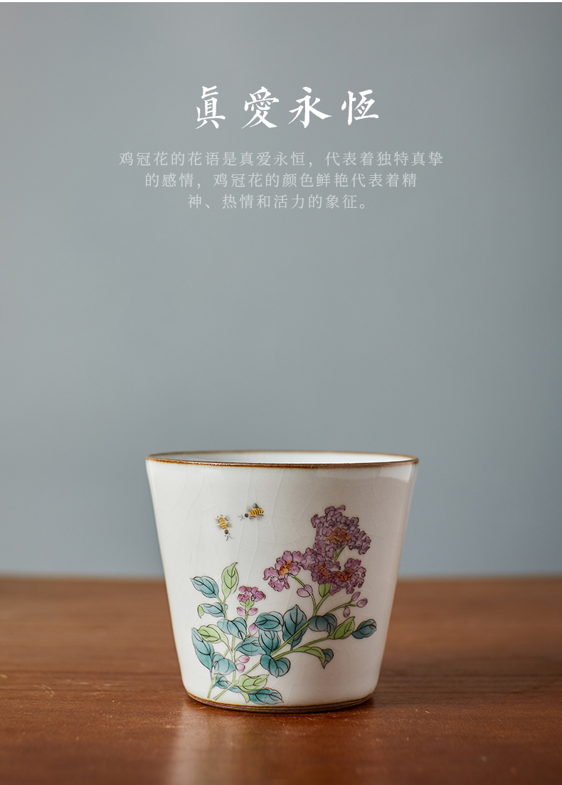Shot incarnate your up hand - made slicing can raise of jingdezhen ceramic cups kung fu tea set sample tea cup master cup single CPU