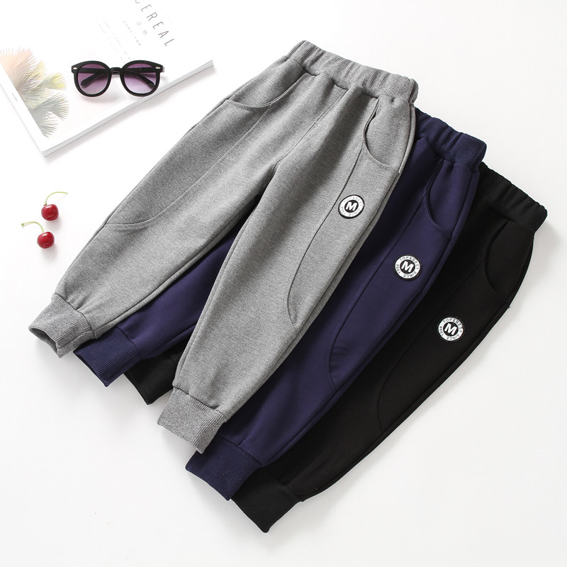 6 Children's trousers boy's fashion trousers trend 2021 new foreign style 3-5 children's casual sports pants spring and autumn trend