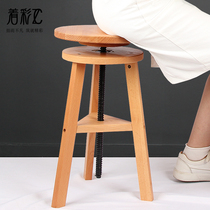 Germany imported Beech painting stool Art sketching special solid wood indoor sketch oil painting stool Painting chair can lift and adjust the painting stool Solid wood wooden painting stool Professional art painting stool