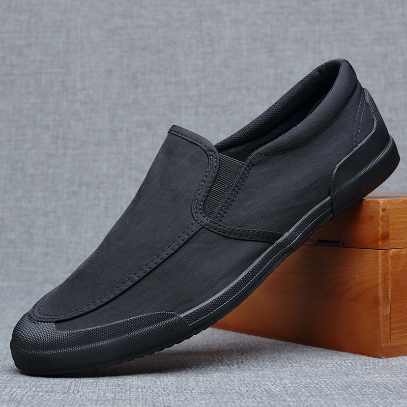 Canvas shoes men's shoes summer thin breathable shoes slip-on casual shoes men's old Beijing cloth shoes trend all-match