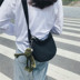 Hàn Quốc phiên bản của ulzzang vải harafan dốc túi nữ phổ biến túi một vai cảng retro sinh viên hương vị túi vải thủy triều 