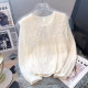 Lace Base Shirt for Women, New Spring and Autumn Style, Fashionable and Trendy, Stylish Inner Wear with a Unique Design, Chiffon Doll Collar Blouse Top