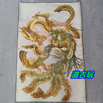 Imitation ancient Mythong Buddhas silk embroidered with a golden silk embroidered gold silk embroidered silk embroidered silk embroidered like a dragon and phoenix