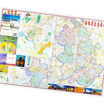 Hefei map 2020 city 2019 new version of Hefei city traffic and tourism map Hefei city map bag purchase House