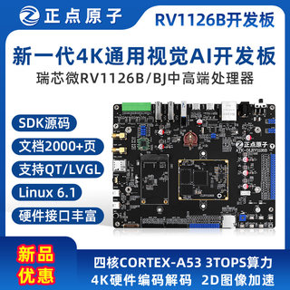 Punctual atomic rv1126b/1126bj ai development board rockchip linux embedded arm