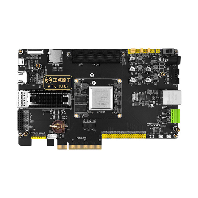Zhengdian Atom Xcku5P Fpga Development Board Kintex Ultrascale+ Xilinx Pcie Qsfp