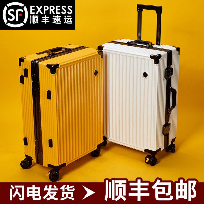 Suitcase trolley password boarding suitcase male and female students leather case 20 inch strong and durable thickened large capacity