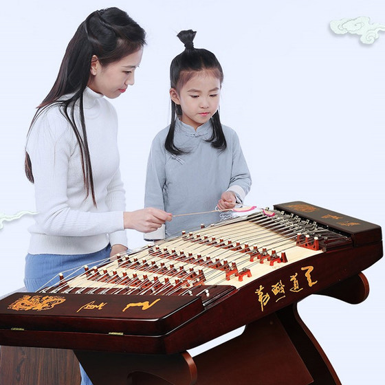 Xinghai dulcimer 초보자 컬러 우드 티칭 시리즈 부르고뉴 dulcimer 초보자 402 dulcimer 악기