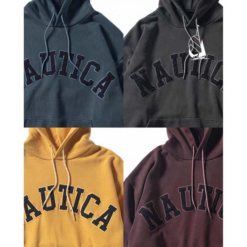 Authentic Nautica White Sail Japanese Unisex Logo Heavyweight Hoodie Jpkw2302 Authentic Nautica White Sail Japanese Unisex Logo Heavyweight Hoodie Jpkw2302