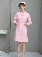 Розовый лонгслив с круглым воротником, униформа медсестры