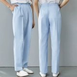 Униформа медсестры, летние тонкие белые синие штаны, осенняя униформа врача, большой размер, эластичная талия