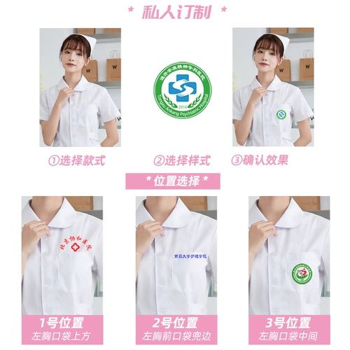 Короткая униформа медсестры, синий пуховик, раздельный комплект для работы