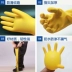 Cao su dày gân găng tay cao su rửa bát đĩa quần áo chống trơn trượt chống mài mòn bền bảo hiểm lao động công việc da nhựa găng tay len phủ cao su găng tay cao su cách điện 