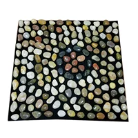 В форме цветка, красный, 40×40см