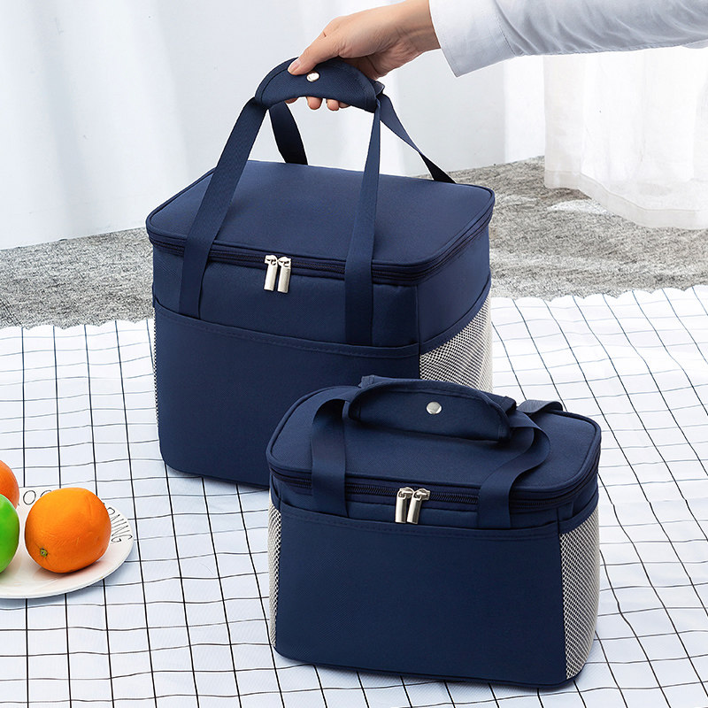 Insulated Lunch Box Bag Handbag Thickened Aluminum Foil Insulation Bag Large hand carrying lunchbox to work with rice handbag