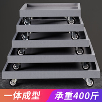  Flower pot tray pulley square mobile tray roller Square universal wheel water tray Flower pot base bottom