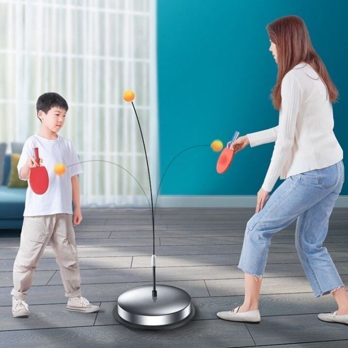 Table tennis trainer single person punching back belt line on the playback children's puzzle toy adult fixed eye care