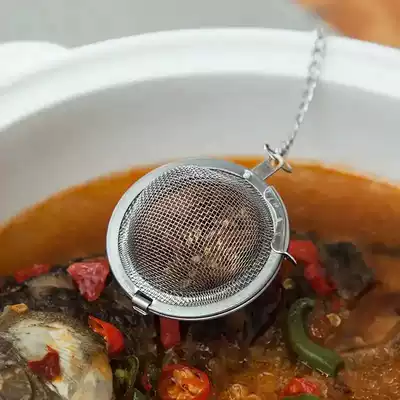 Stainless steel seasoning ball Spice stewed material Household hot pot seasoning soup stewed soup filter Tea filter Tea ball