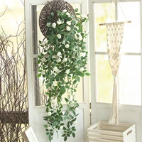 Белый + поднос для цветов, 1 метр, бутон Виктории, настенный подвес