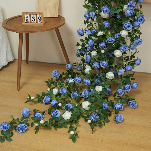 Смоделированная монетная виноградная лоза Роза Фахская розовая винограда Мунтун живописной торговый центр набор торговых центров мягкое украшение цветочное украшение