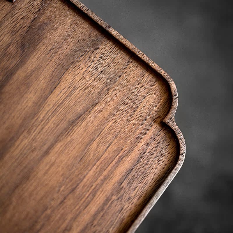 Dream ShuYu rhyme walnut tea tray was solid wooden pallet put tea tea cup home sitting room Japanese rectangle