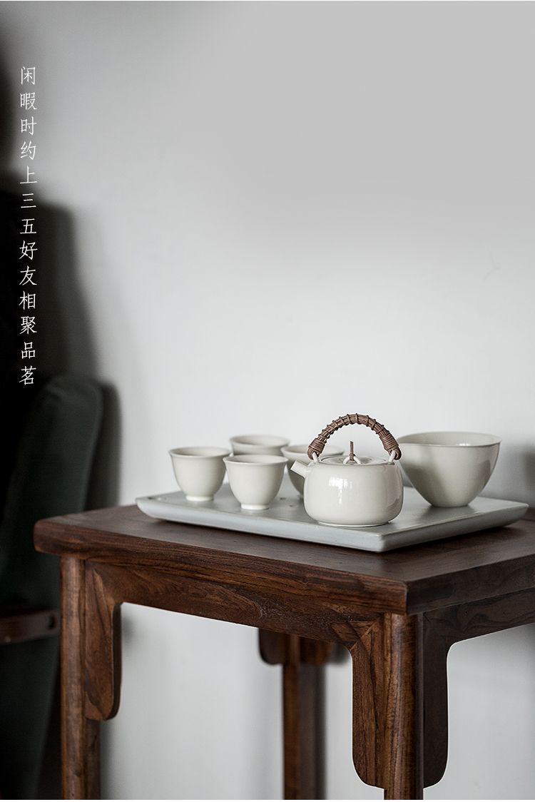 Dream ShuYu rhyme with Japanese tea suit small home sitting room ceramic kung fu tea tea set a complete set of tea cups