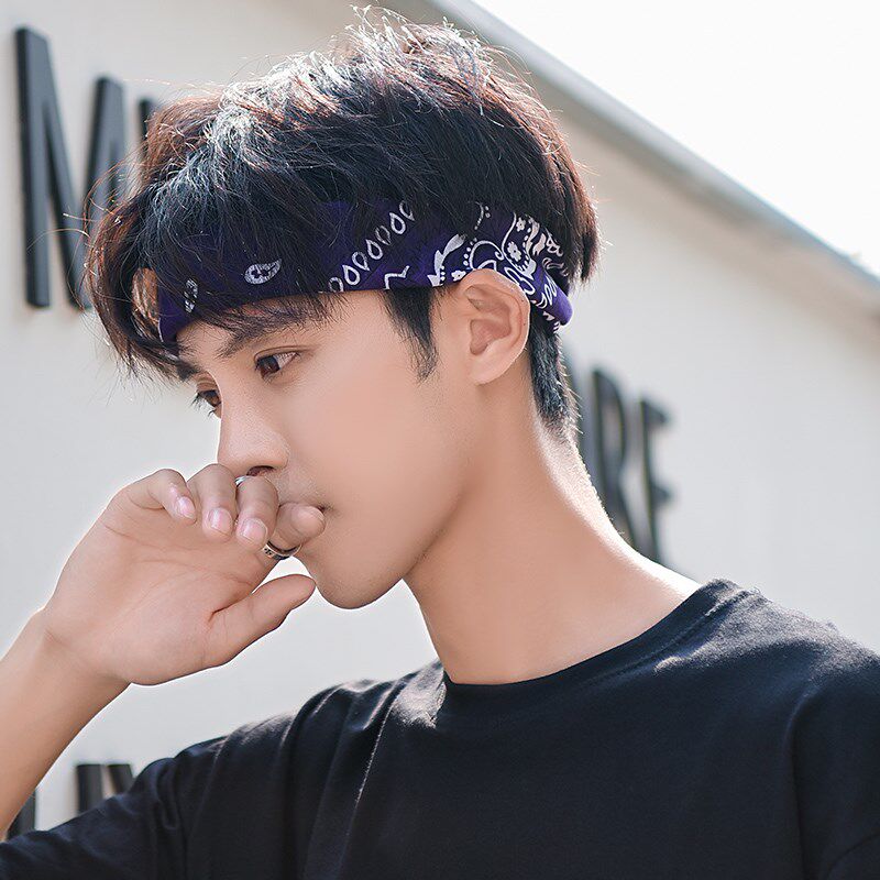 Headscarf male headband male street hipster hip hop headband sports personality running ins sweat-absorbent male headband