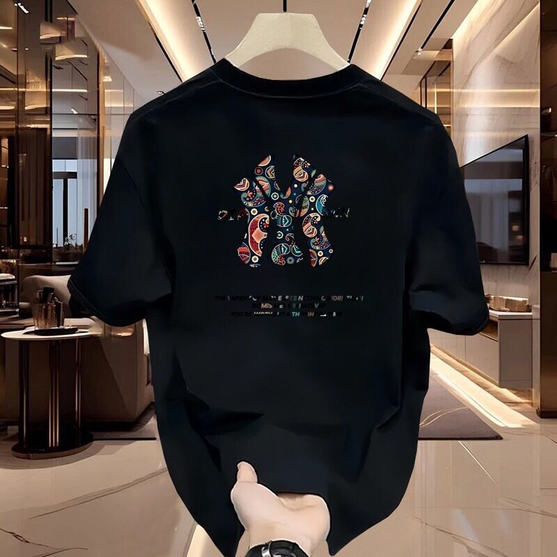 Outlet Summer Trendy Pure Cotton Short-Sleeve T-Shirt for Men and Women, Loose American Casual Versatile Couple Half-Sleeve Top