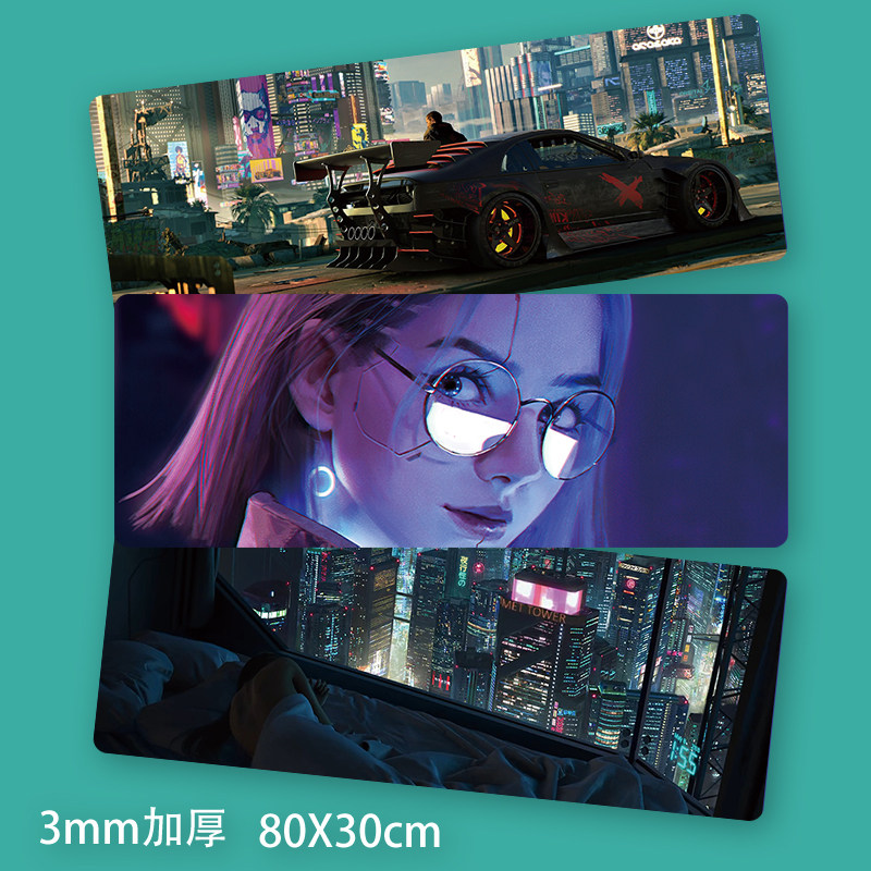 Cyberpunk 2077Cyberpunk Mouse Pad Oversized Laptop Keyboard Table Pad Game Peripherals ins