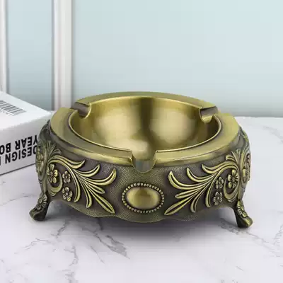 European-style ashtray Household living room coffee table creative high-end ins hotel KTV club box decoration anti-fall ashtray