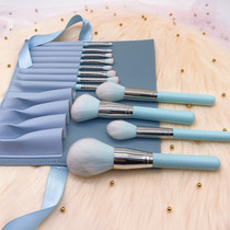 12 defecation with wooden handle Makeup Brush Suit Loose Powder Brushed Eyes Brushed Girl Hearts PU Packaging Beauty Color Makeup Tools