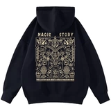 Утепленная демисезонная толстовка с капюшоном, оверсайз, в американском стиле