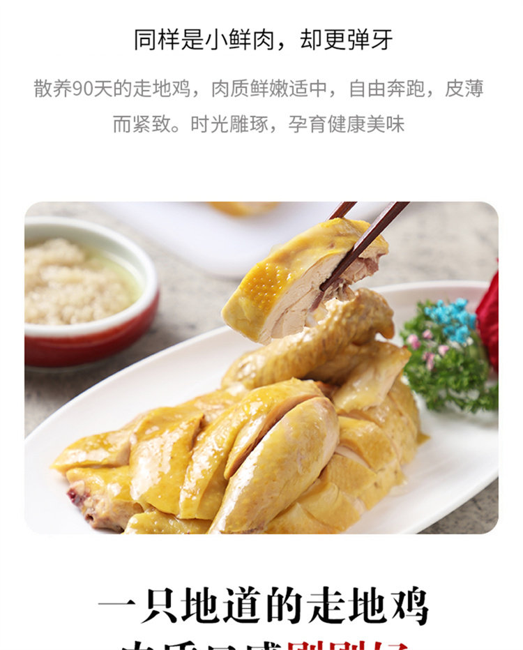 彦伯 90天散养 走地鸡 山东土鸡 700g*3只 双重优惠折后￥69包邮