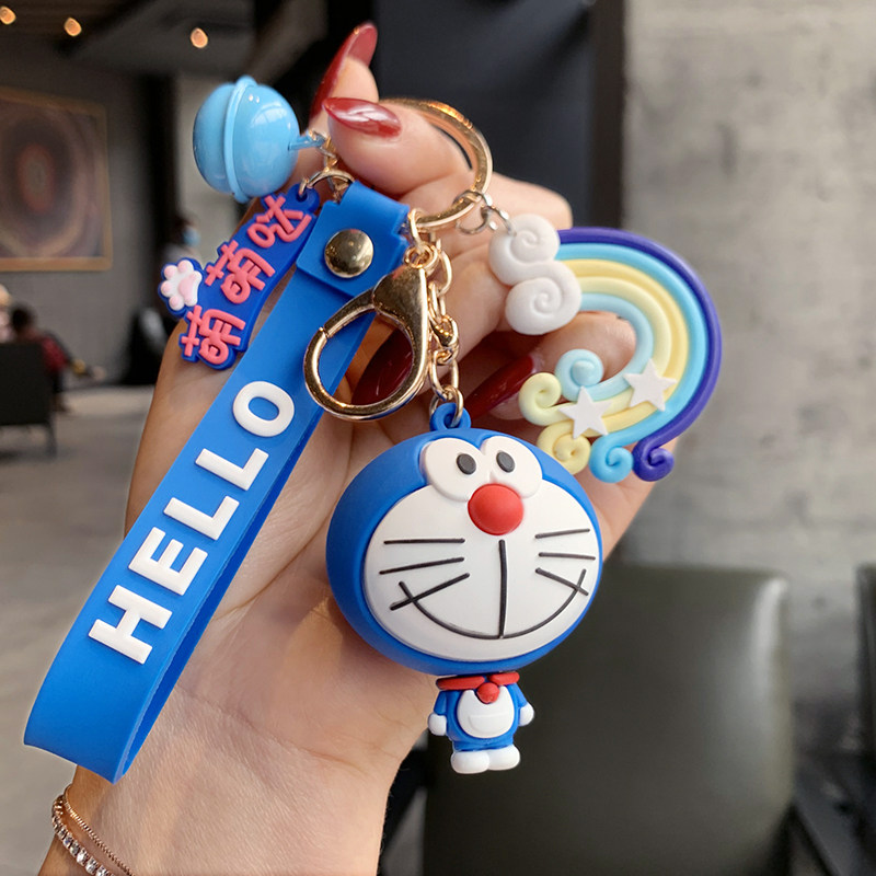 Korean creative cute keychain woman small fresh cartoon car key chain pendant Men and women couple backpack pendant
