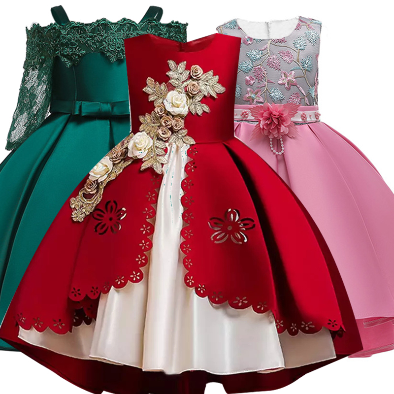 Girl Dress Kid Dresses For Girls Princess Wedding Party Gown