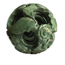 Natural Jade Passepartout Ornament Feng Shui Ball Home Living Room Office Entrance Wine Cabinet Desktop TV Cabinet Decoration